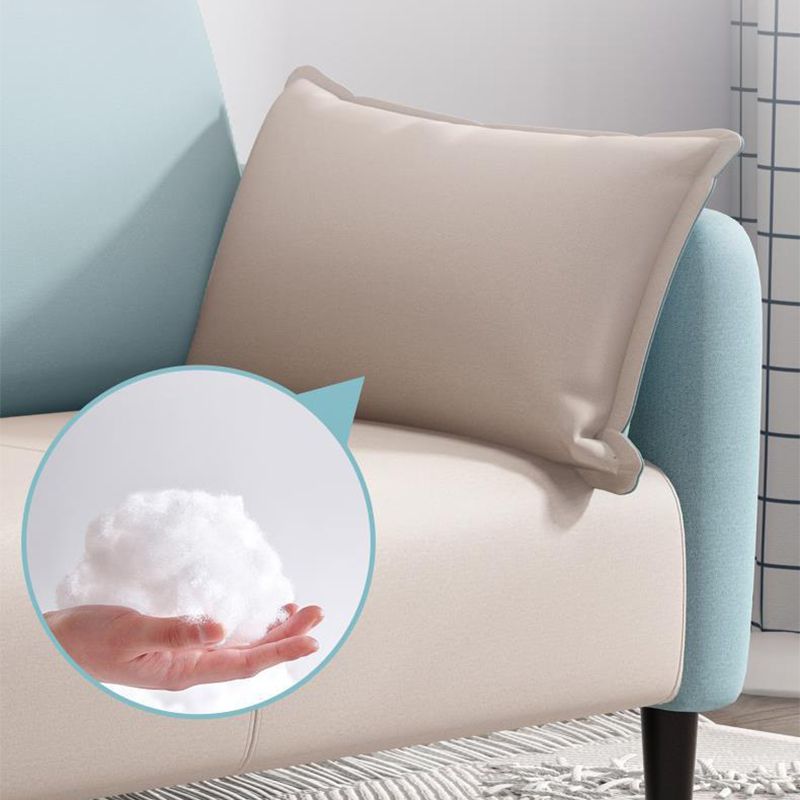 Scandinavian Sofa with 3 Pillows and Pillow Top Arm for Three People