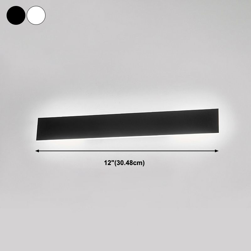 Contemporary Linear Sconce Light Fixtures Metal 1 Light Wall Mounted Light