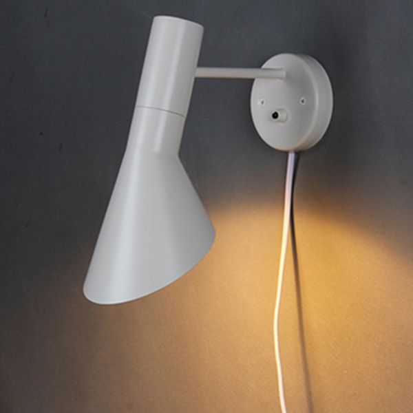 Creative Simplicity Contemporary Wall Sconce Lights with Metal Shade for Bedroom
