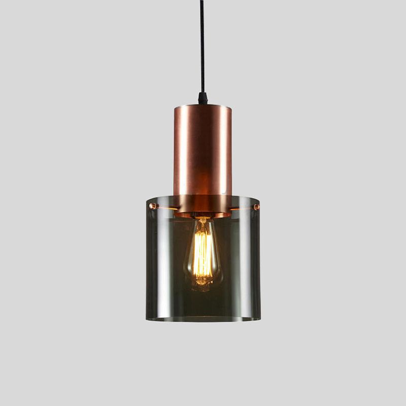 Fles gevormd naar beneden verlichtingshangersglas 1-licht postmoderne plafond suspensielamp