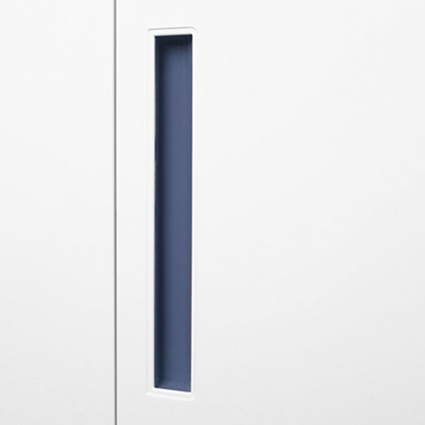 Modern Steel Wardrobe Cabinet White and Grey Wardrobe Armoire