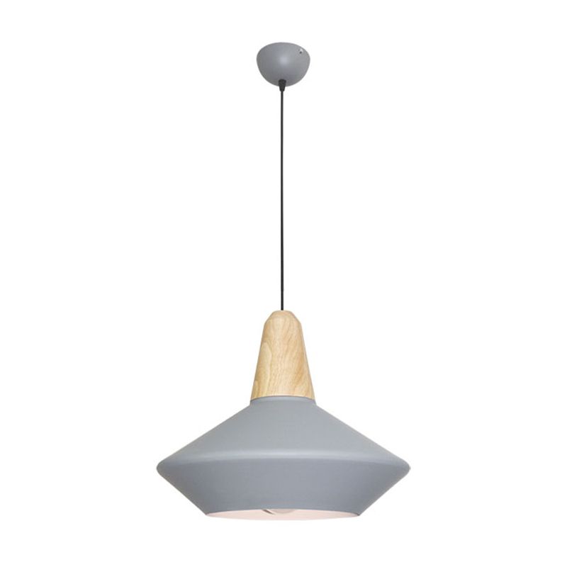 Metal Urn Pendant Light Modernist 1 Bulb Ceiling Suspension Lamp in Blue/Grey for Dining Room