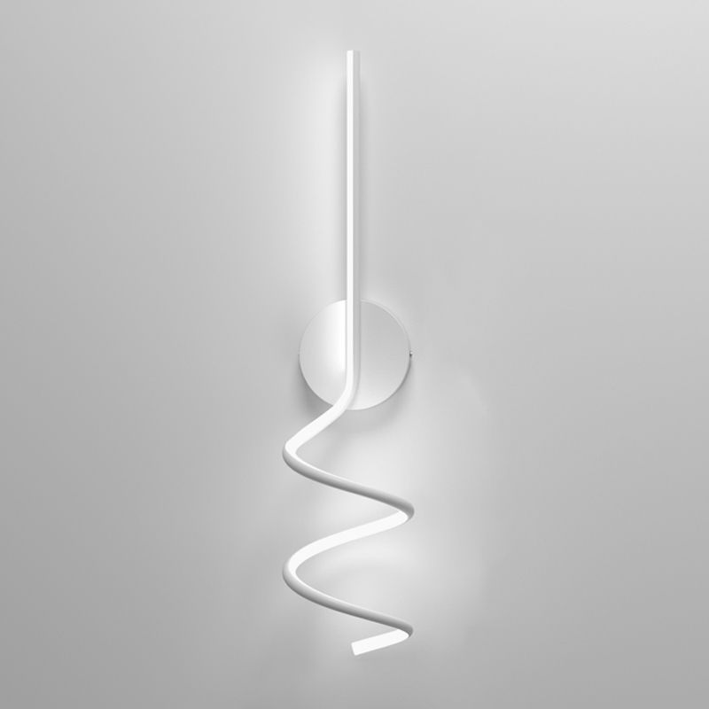 Modern Style Linear Shape Wall Sconce Metal 1 Light Wall Lighting for Living Room