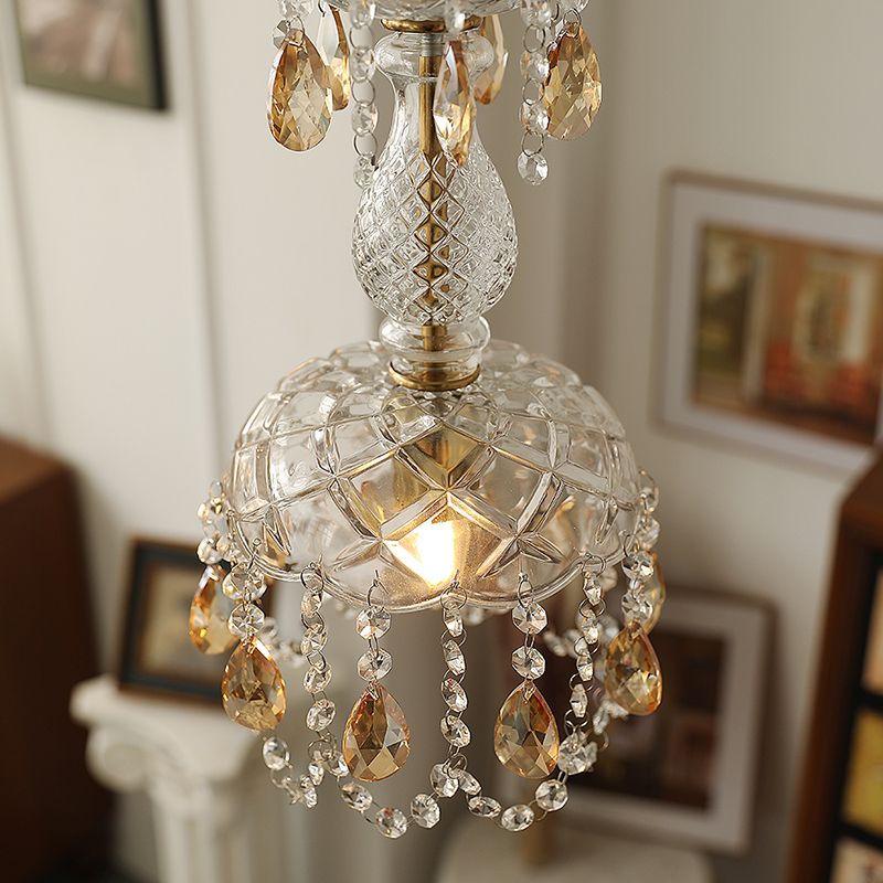 Topfabdeckung Schatten Hängende Beleuchtung moderner Stil Kristall 1 hängende Lampe für das Restaurant