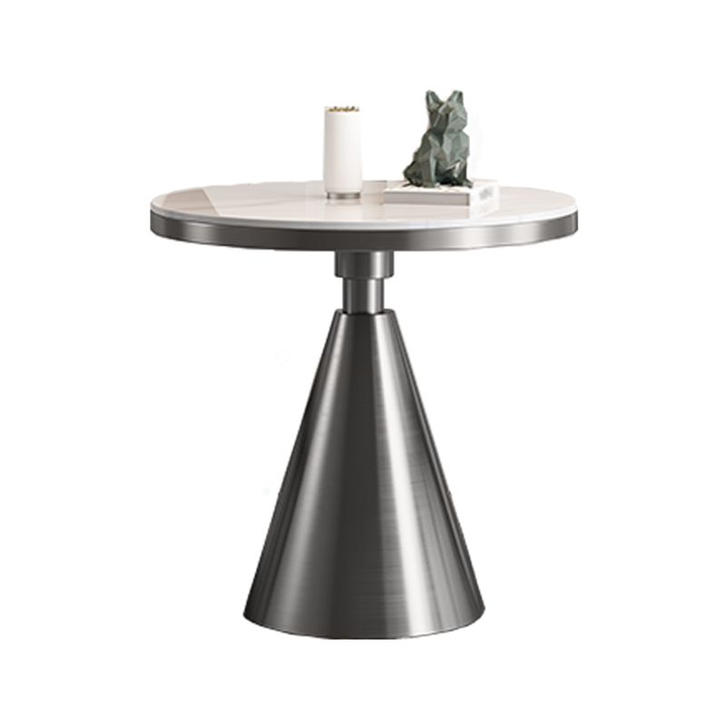 Stone and Steel Dining Site Table Traditional Luxury Round Dining Table