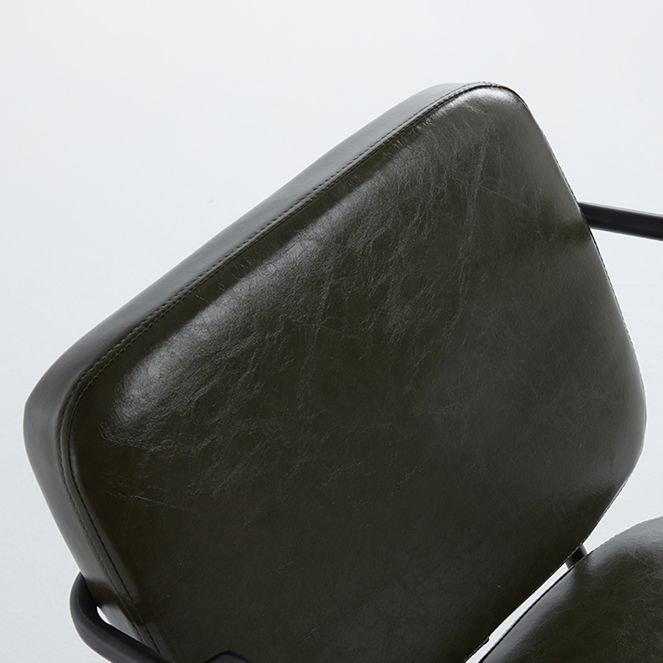 Industrial Style Upholstered Side Chairs with 4 Metal Black Legs Dining Chairs