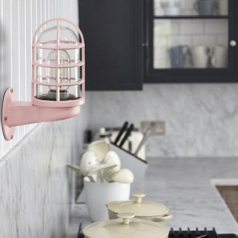 1-Light Geometric Wall Light Sconce Modern Style Metal Wall Mounted Lights
