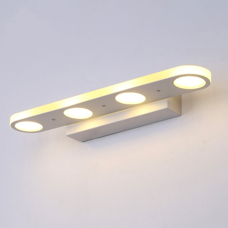Vanity Vanity Wall Light Aymage Simplicité Metal 4/6 Light White White Murd Murded in Warm / White Light