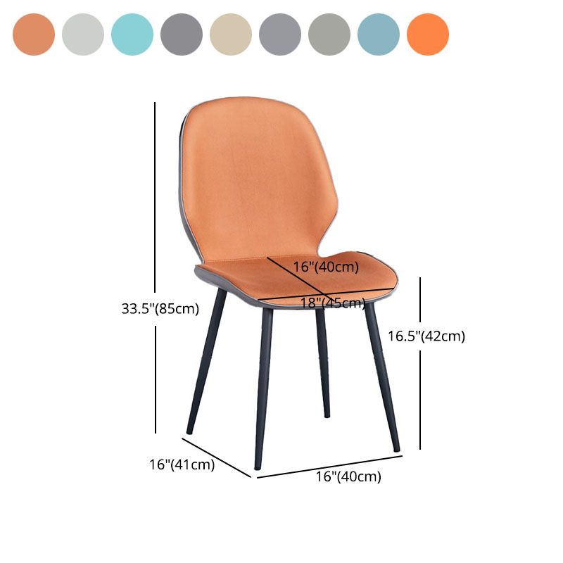 Sillas de comedor de cuero sintético de estilo industrial, silla con respaldo sólido para cocina