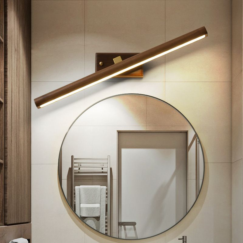 Stile minimalista Vanity Light Bar Walnut LED Vanity Mirror Lights per tavolo da toeletta