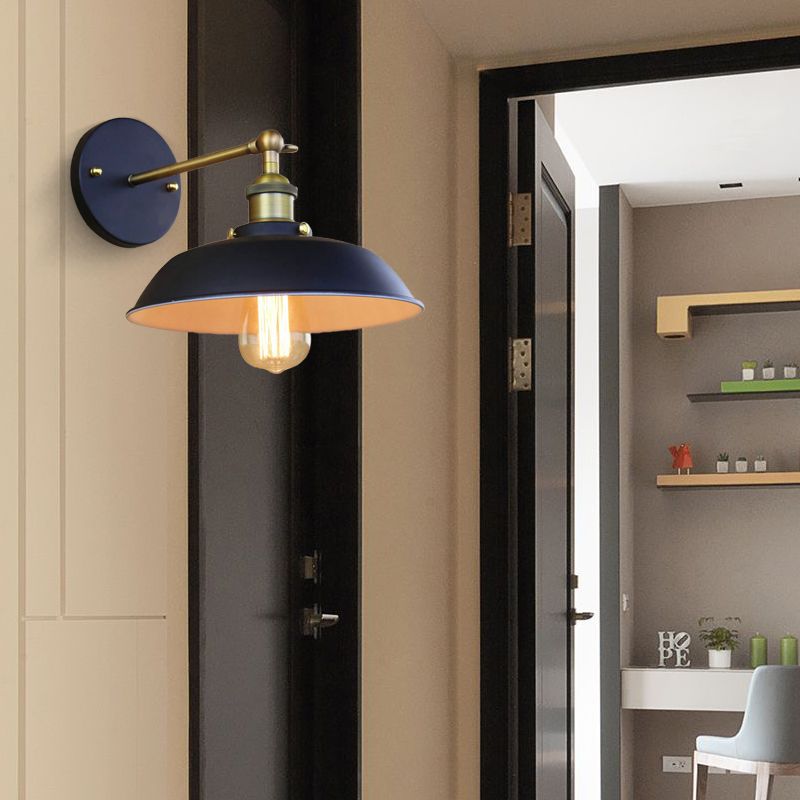 Rotatable Scheune Metallwandbeleuchtung Industriestil Schwarz 1 Lampenlager -Leuchtstoffbeleuchtung