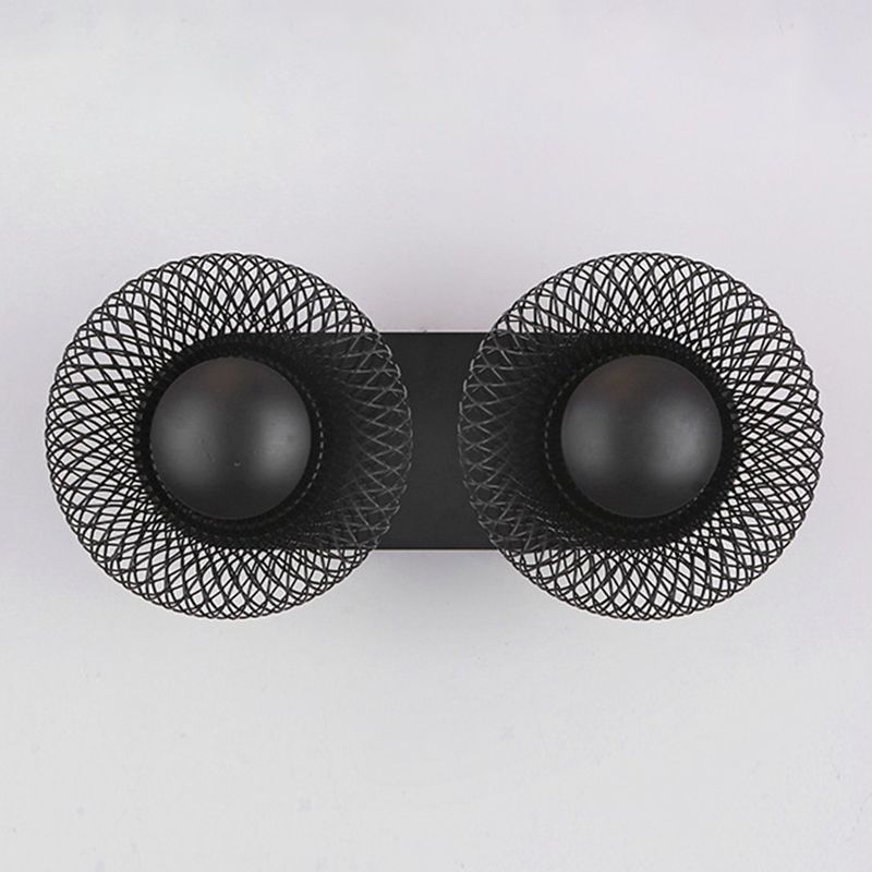 Contemporary Wall Sconce Circular Metal Wall Light for Bedroom