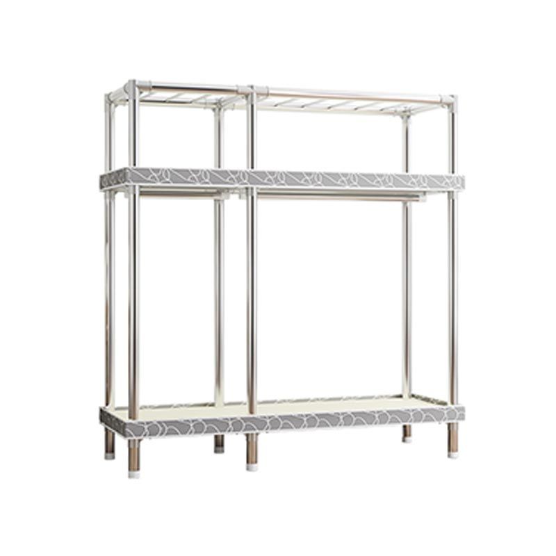 Contemporary Wardrobe Armoire Steel Wardrobe Closet with Legs