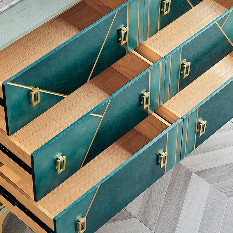 Wooden Storage Chest Dresser Contemporary Glam Dresser for Bedroom