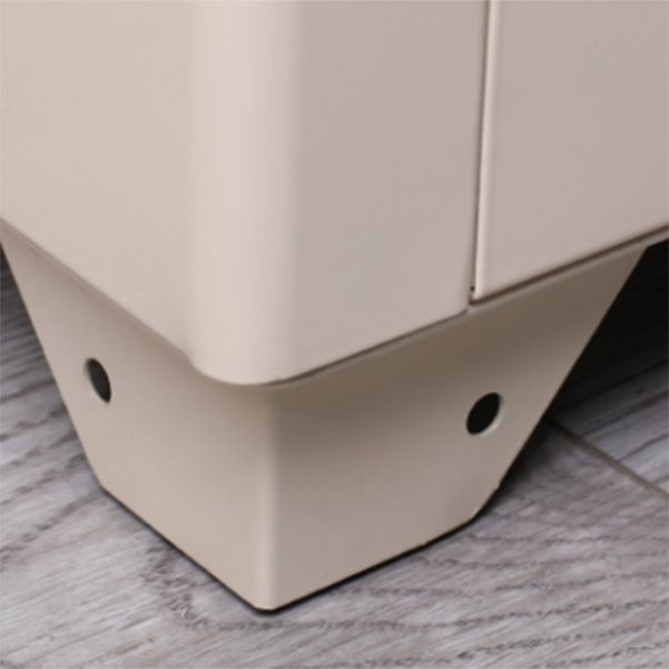 Contemporary Style 1-Door Wardrobe Glass Wardrobe Closet with Shelves