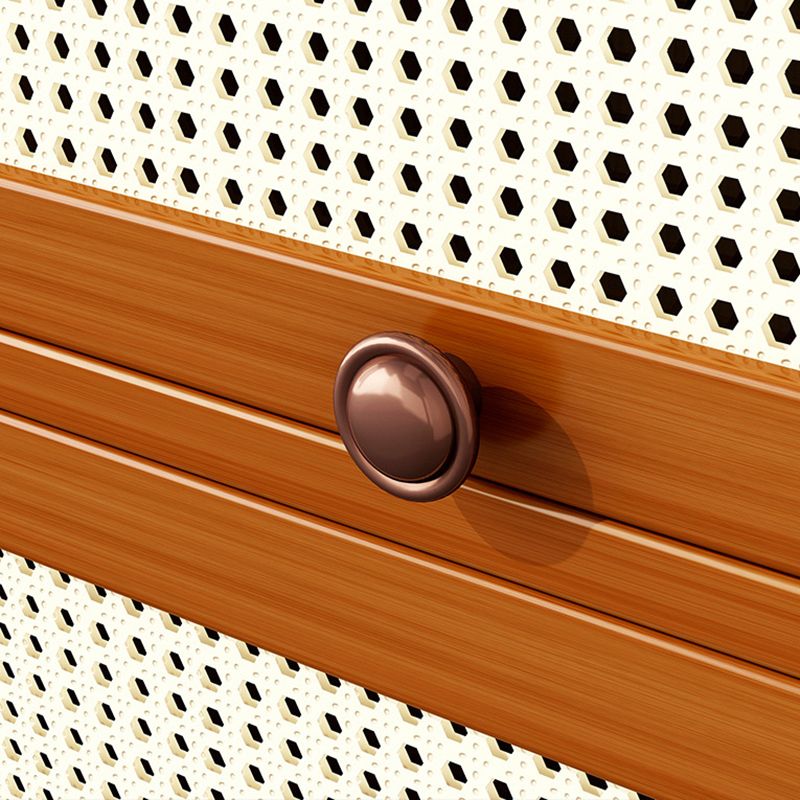 Bamboo Contemporary Bookshelf Standard Bookcase with Cabinets