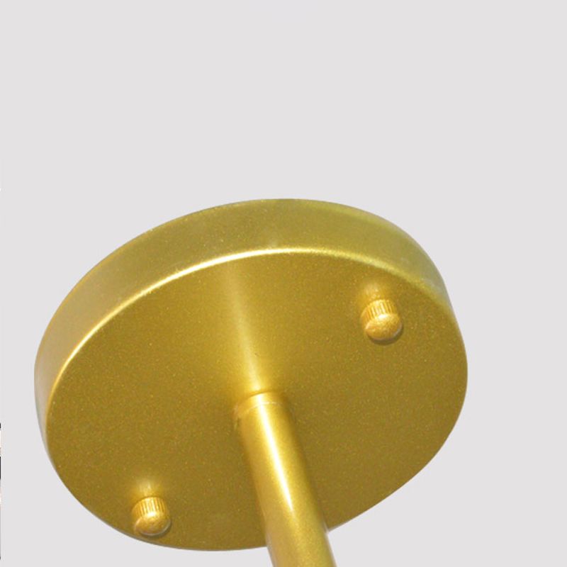 Modern Metal Chandelier Light Fixtures Round Multi-Head Suspension Pendant Lamps