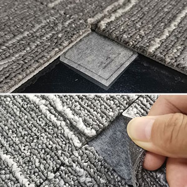 Modern Carpet Floor Tile Adhesive Tabs Level Loop Odor Resistant Carpet Tiles