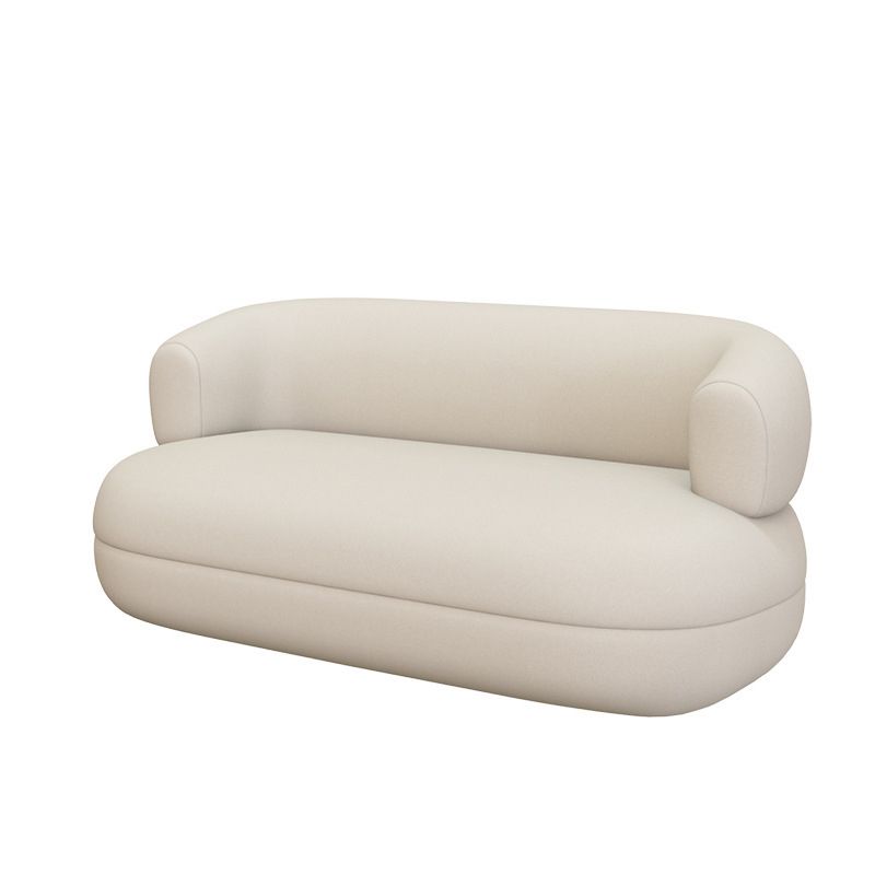 Modern 1/2-seater Faux Leather Sofa U-shaped Tuxedo Arm Sofa