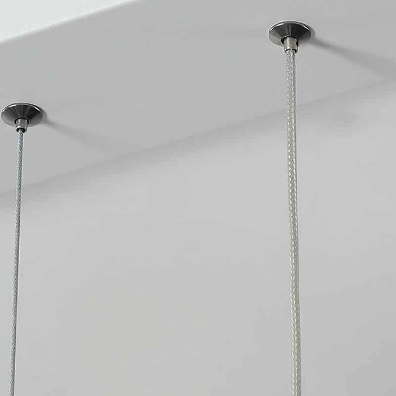 Aluminium weiße Kronleuchter Licht Geometrische LED einfache Kronleuchterlampe für Schlafzimmer