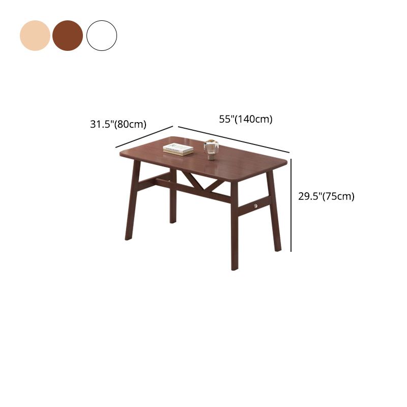 Moderna 1/4/7 Piezas Juego de comedor Rectángulo Mesa de comedor de madera artificial para comedor