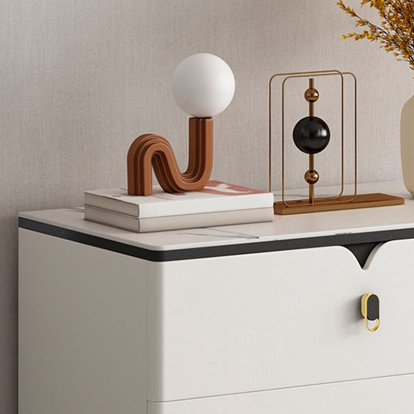 Contemporary Storage Chest Stone Dresser with 3/4/5/6/8 Drawers , 15.6 Inch Width