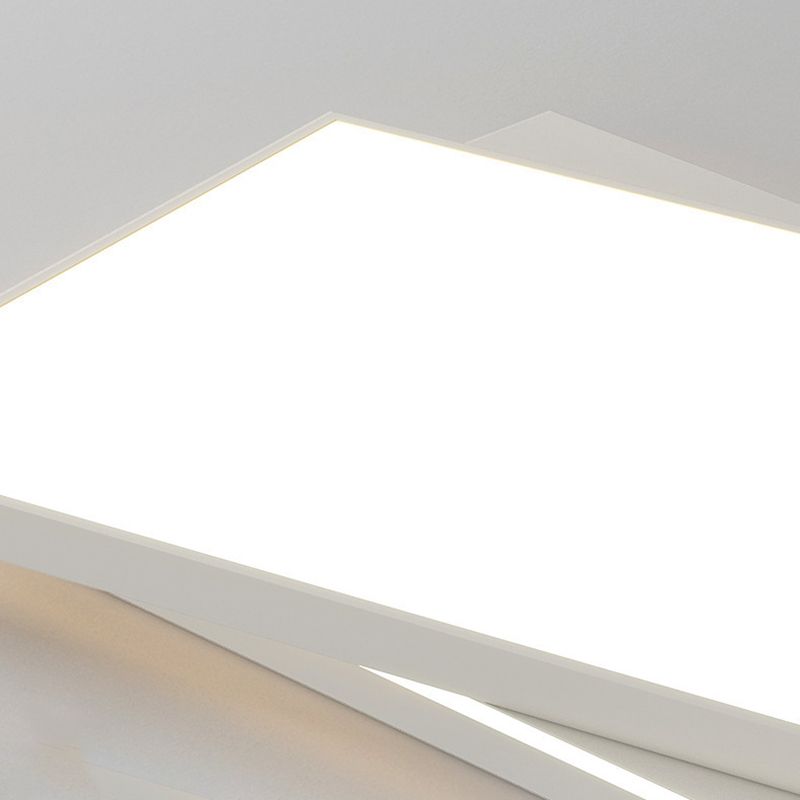 Contemporary Ceiling Lamp Geometric LED Flush Mount Light Fixture with Acrylic Shade