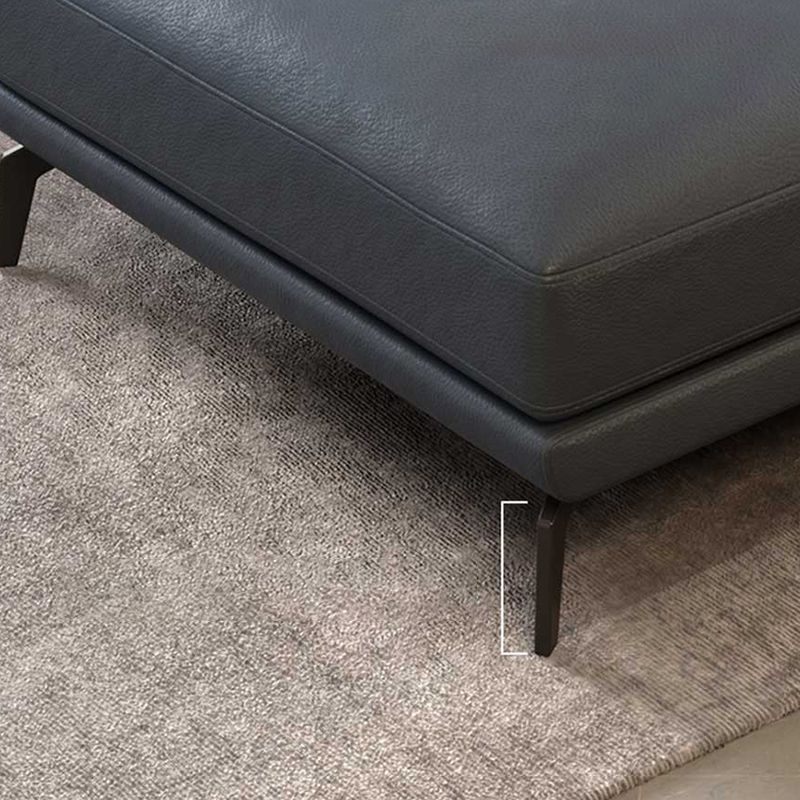 Leather Padded down Seat with Pillow Back Sectional Grey/black/brown/blue Sofa