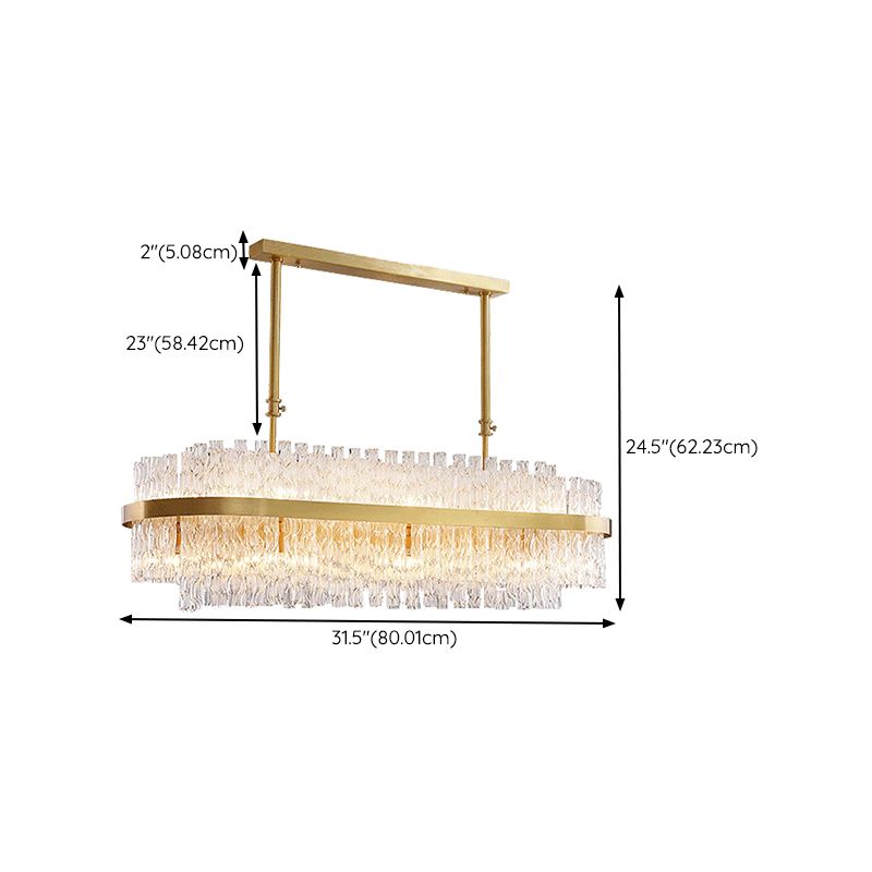 Modern Hanging Ceiling Light Crystal Pendant Lighting Fixtures for Dining Room