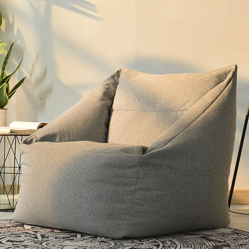 Linen Barrel Accent Chair 25.98" L x 25.98" W x 27.55" H Washable Chair with Storage