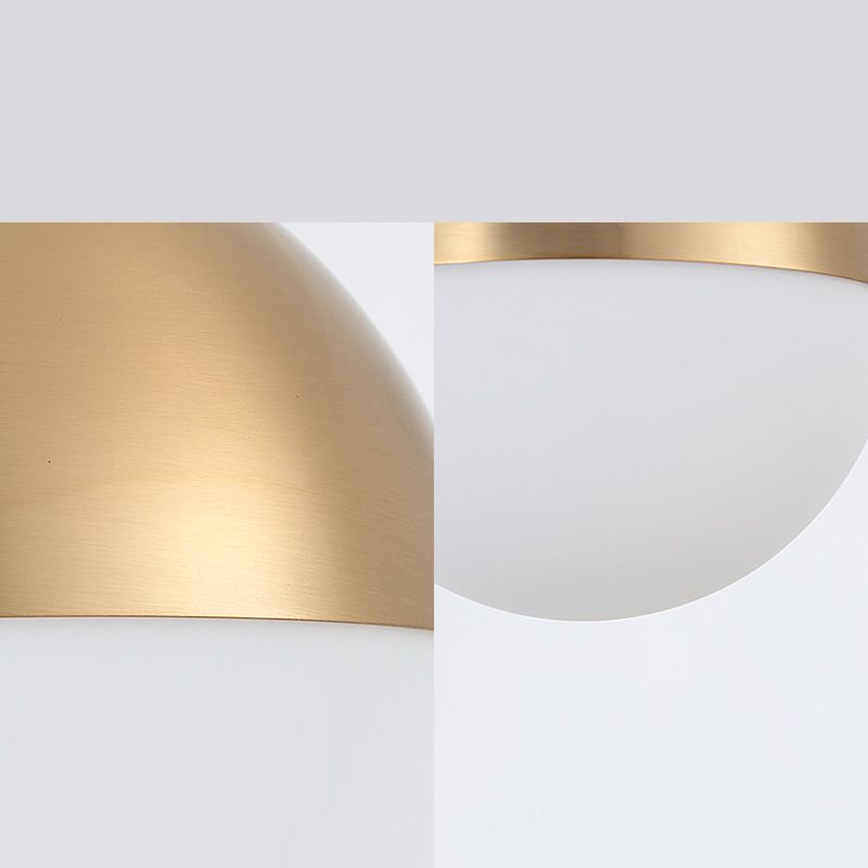 Global Metal Hanging Ceiling Light Minimalist Style Coppery Pendant Ceiling Light