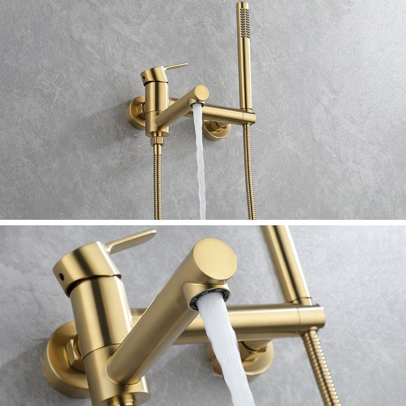 Wall Mounted Bathroom Faucet Contemporary Style Swivel Bathroom Faucet