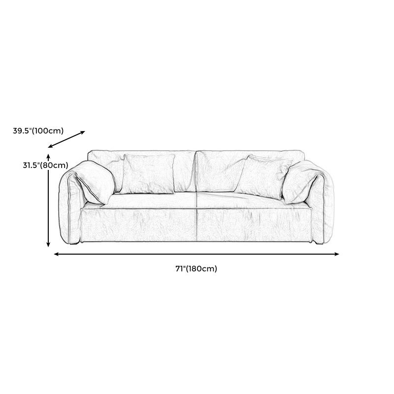 Faux Leather Stationary Living Room Pillow Top Arm Green Seating