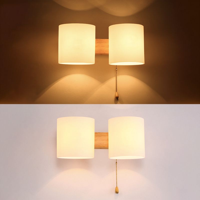 Licámetro de pared de madera de color logar