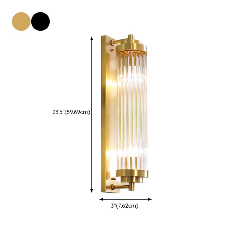 Cylinder Shape Metal Wall Light Modern Style Wall Light Sconce for Living Room