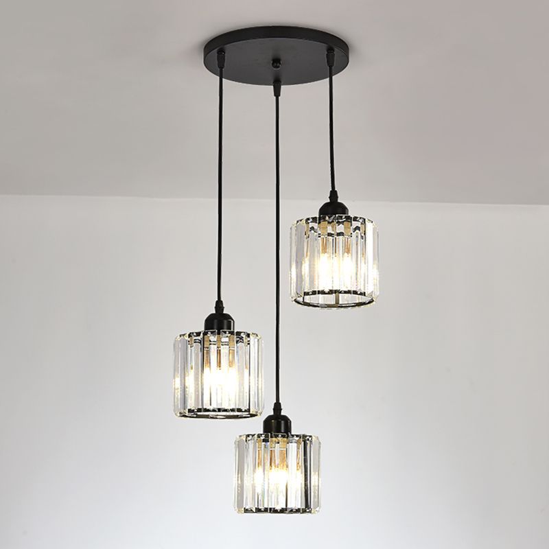 Modern Minimalist Hanging Light Crystal Pendant Lighting Fixture for Kitchen