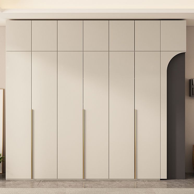 Wooden Wardrobe Armoire with Shelves Modern Wardrobe Cabinet