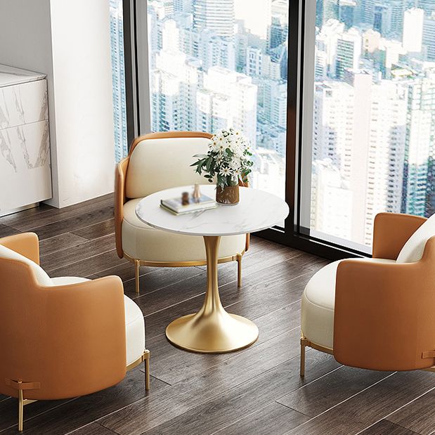 Modern Style Dining Table Tulip Sintered Stone Table for Dining Room