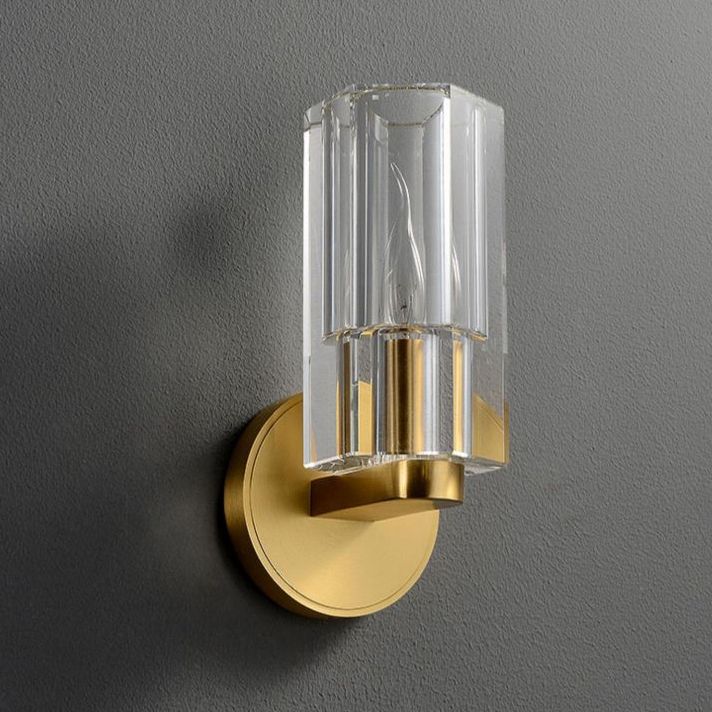 Geometric Vanity Sconce Lights Modern Luxury Style Crystal  Single Vanity Light