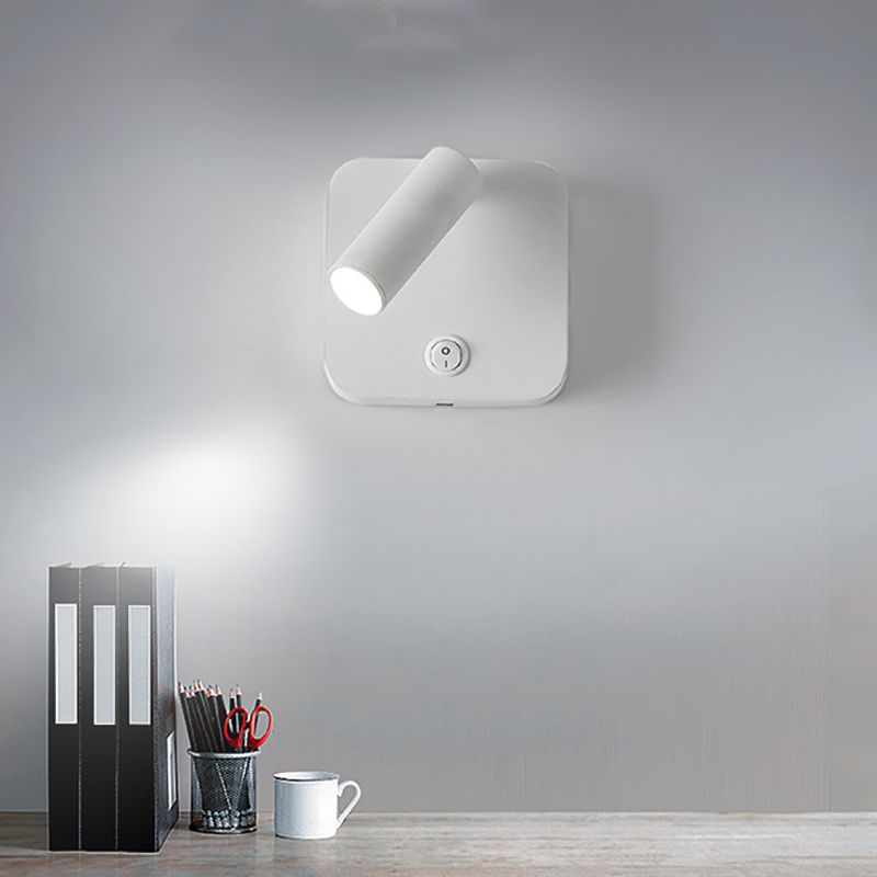 Luminaire d'applique LED Simplicité Litoire de lecture du mur métallique pour chambre à coucher