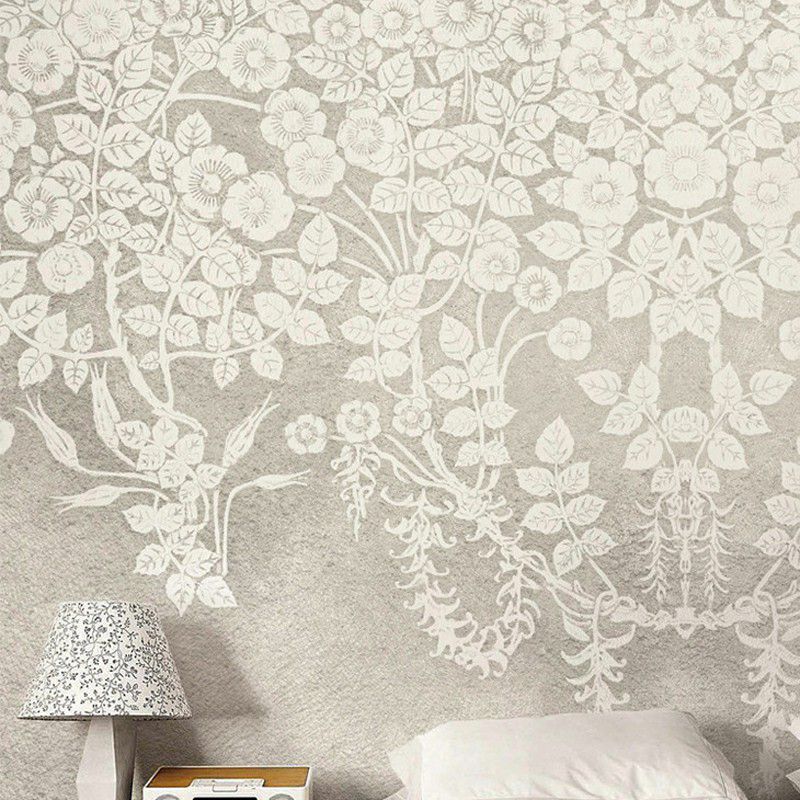 Illustration Ivy Wall Paper Murals Large Wall Decor for Bedroom, Customized Size Available