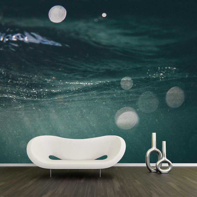 Mysterious Seabed Wall Mural Modern Style Mildew Resistant for Bedroom
