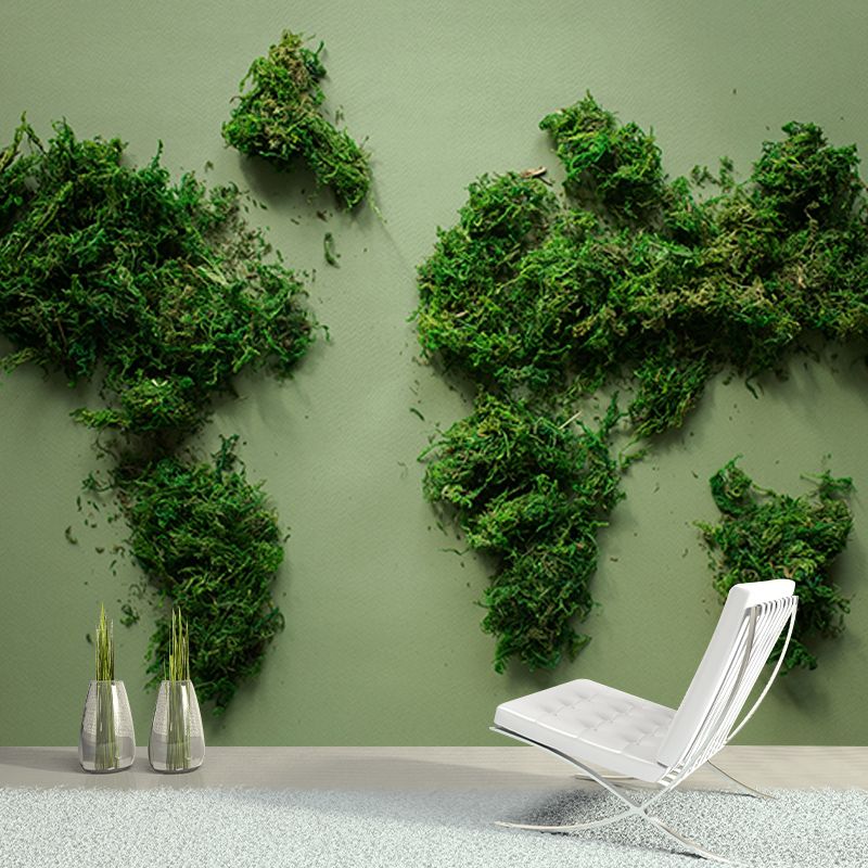 Environment Friendly Wall Mural Wallpaper Map Sitting Room Wall Mural