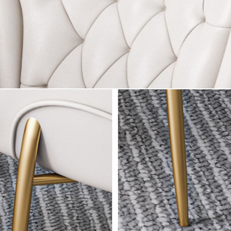 Scandinavian Kitchen Dining Room Set with  Sintered Stone Top and Gold Base Dining Furniture