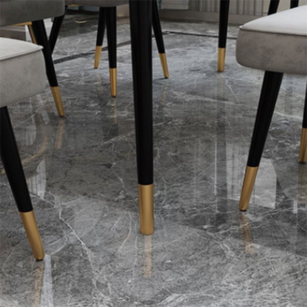 Contemporary Dining Table Set 1/2/7 Pieces Indoor Stone and Iron Dinette Set