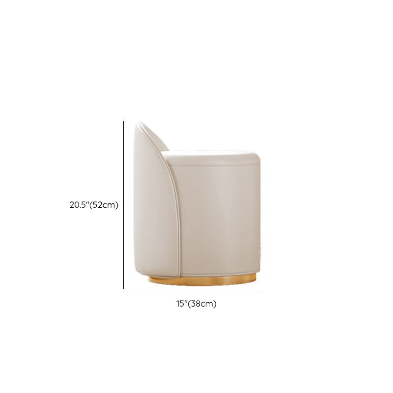 15" Wide Scandinavian Vanity Table Wooden White Make-up Vanity