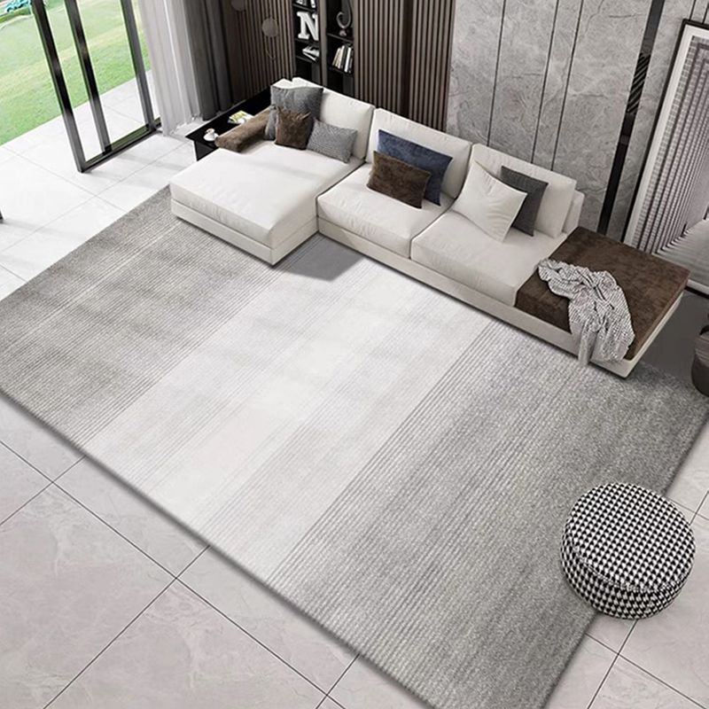 Minimalist Geometry Print Area Carpet Polyester Indoor Rug Non-Slip Backing Area Rug for Living Room