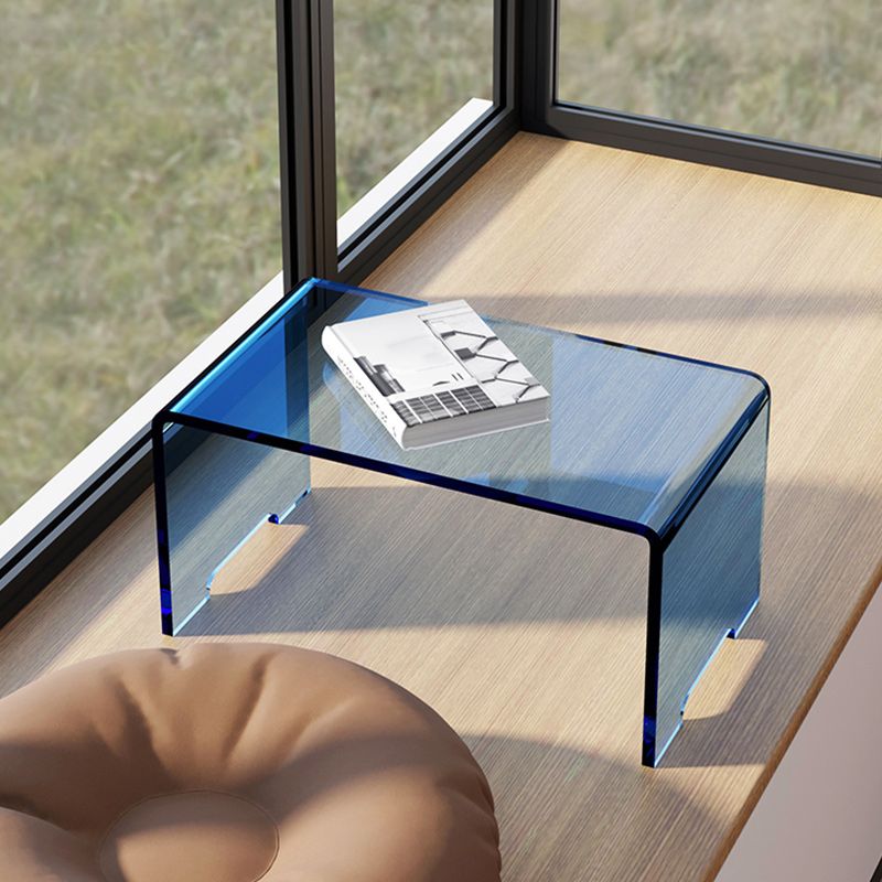 9" Wide Glam Corner Table Acrylic Rectangular Accent Side Table