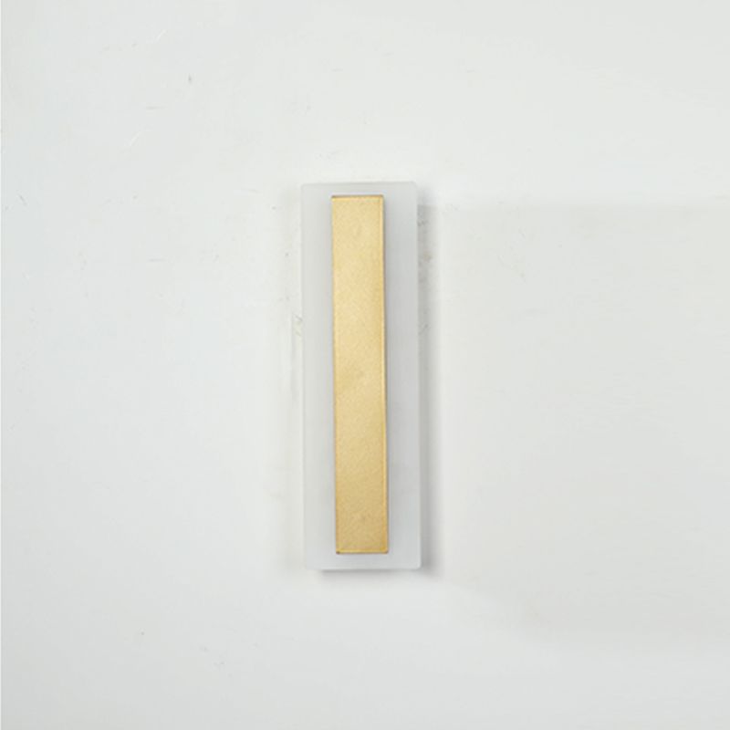 Metal Linear Shape Wall Mount Lighting Modern 1-Light Wall Mount Light Fixture in Gold