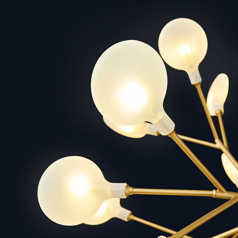 Modern Dining Room Lighting Orbicular Pendant Lighting Fixtures Metal Orb Chandelier